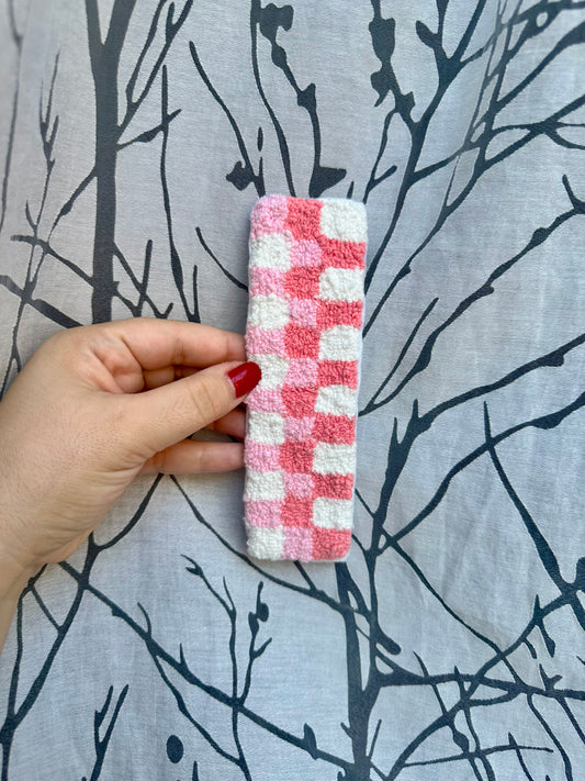 Checkered Handmade Bookmark