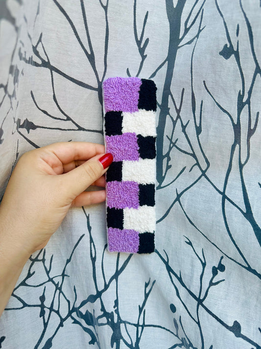 Checkered Handmade Bookmark